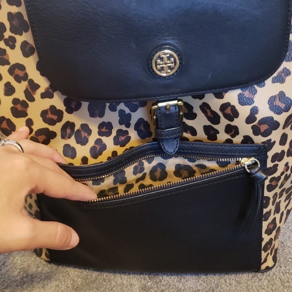 Tory Burch Kerrington Leopard Backpack - Picture 6 of 8